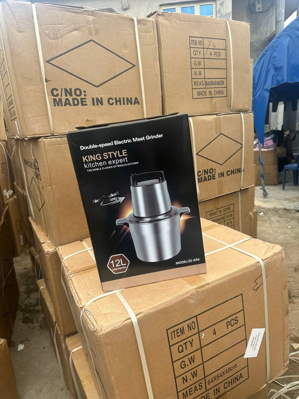 12L King Style Yam Pounder & Food Processor