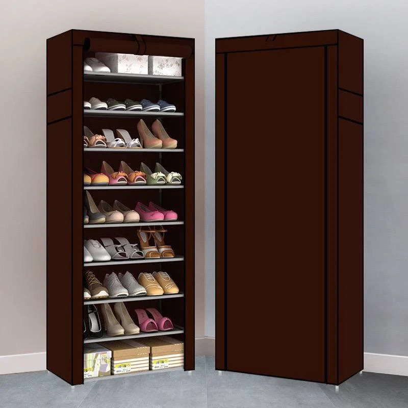 9 steps shoe racks with cover