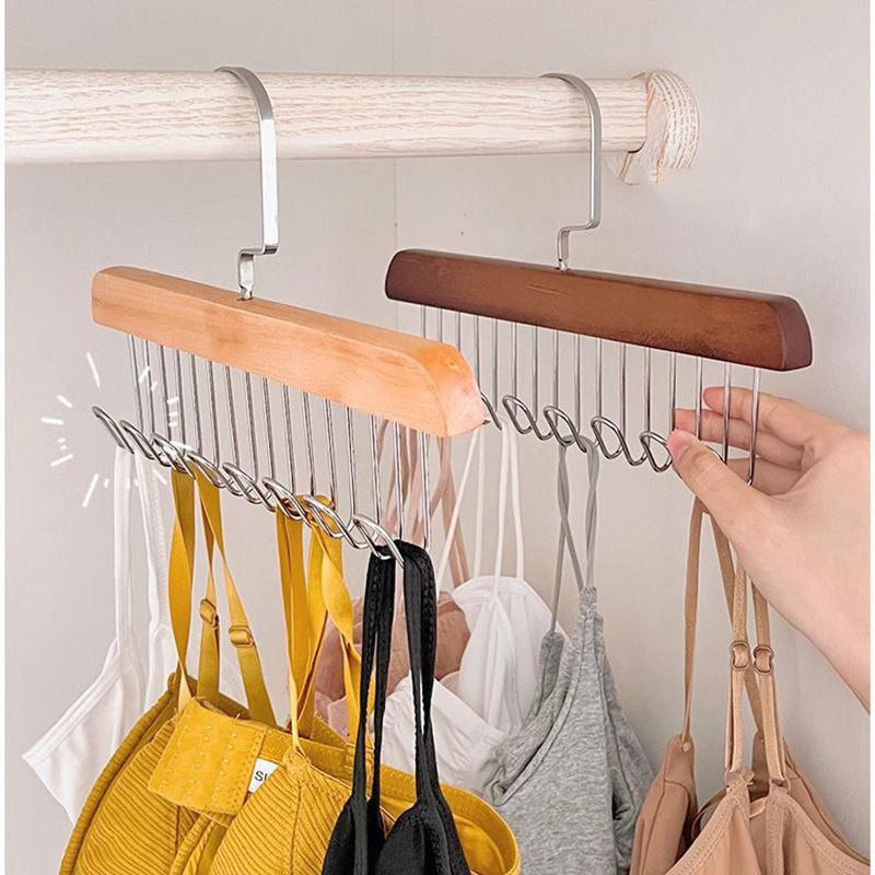 Multipurpose wooden hanger