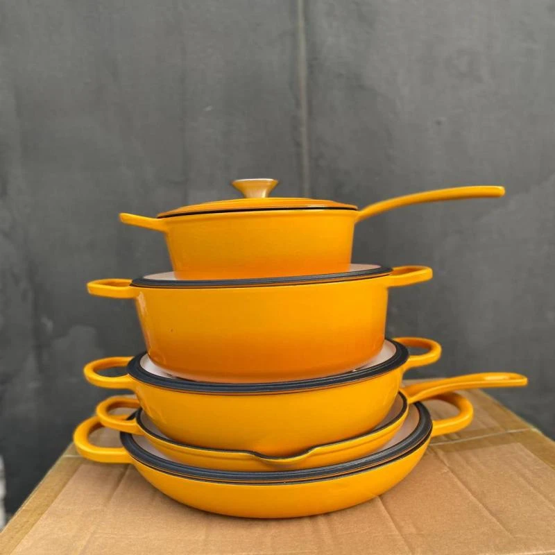 5in1 Siron Dutch Oven Set. Original cast iron cookware