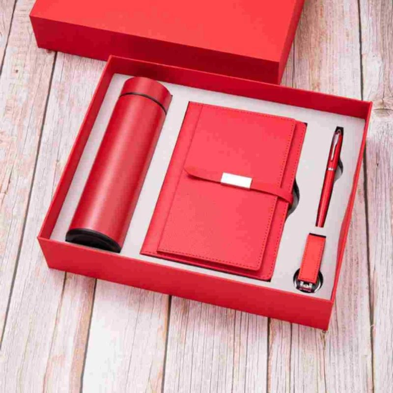 Diary + Pen + temperature flask gift pack