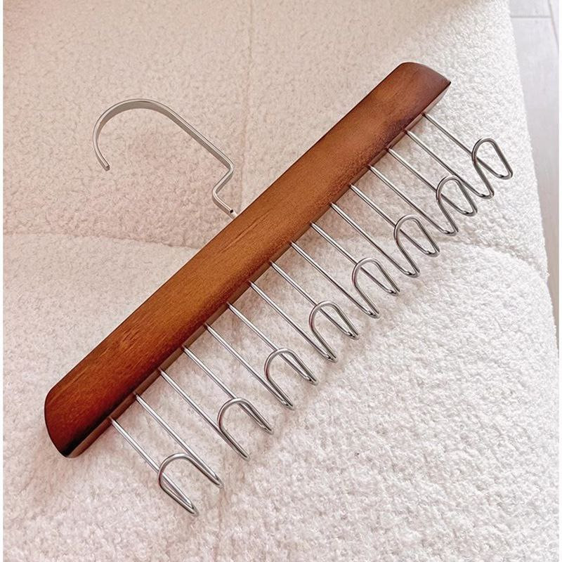 Multipurpose wooden hanger