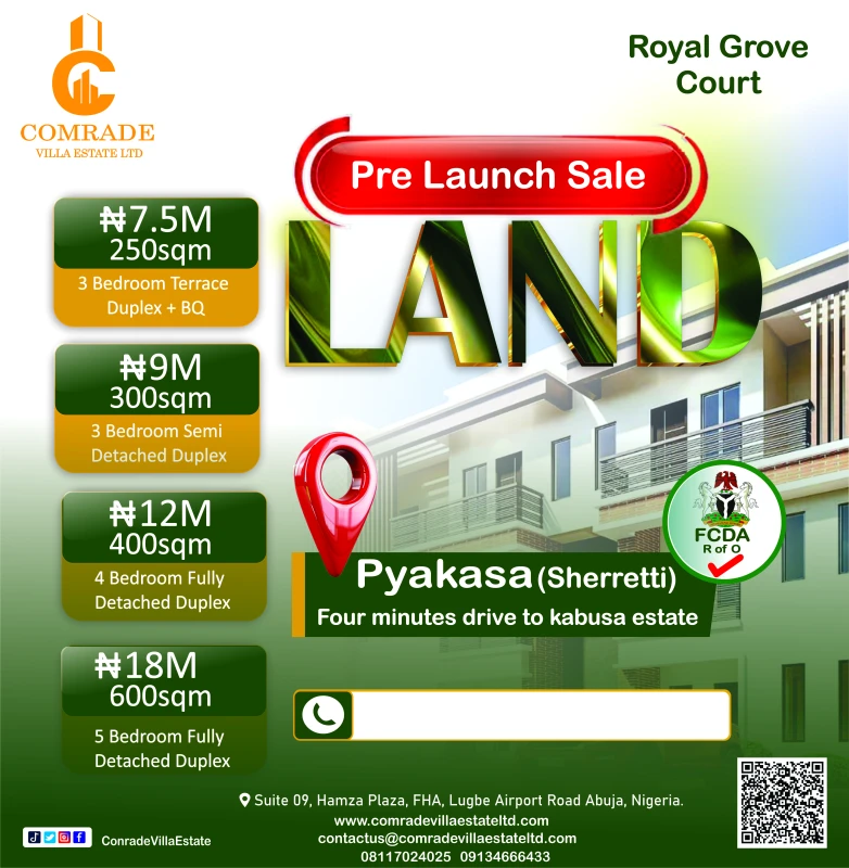 Own a Strategic Plot in Pyakasa (Sherriti) — A Prime Location in the Heart of Abuja!