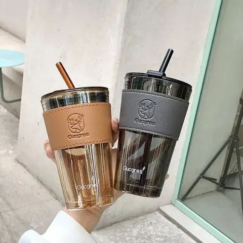 Stylish 450ml Slub with Straw – Perfect for Every Sip!