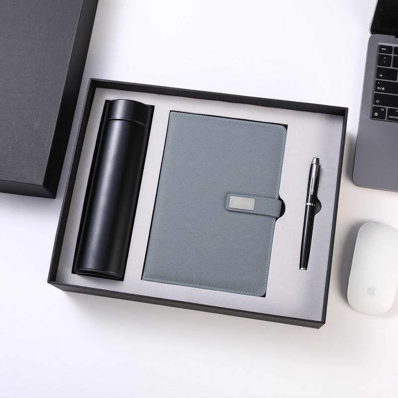 Diary + Pen + temperature flask gift pack