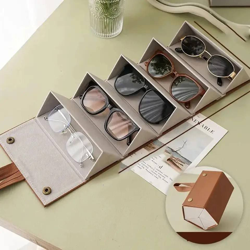 Elevate Your Style with Our 1pc Portable Eyeglass Storage Box!