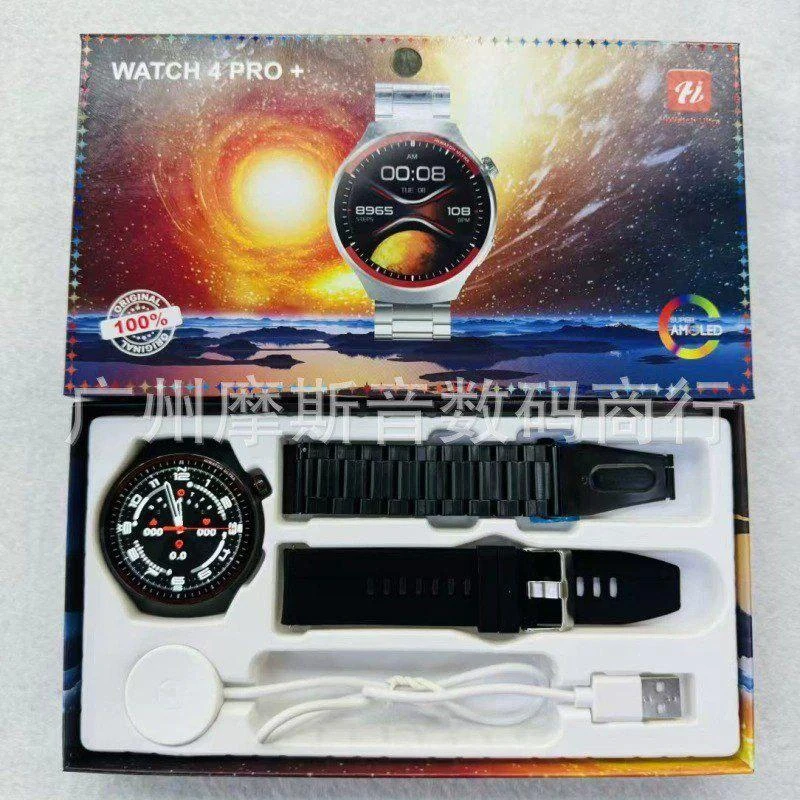 Watch 4+ Pro + Super Amoled smart watch