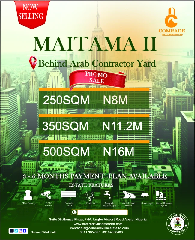 Invest in the New Luxury Address — Own Land in Maitama 2, Abuja!