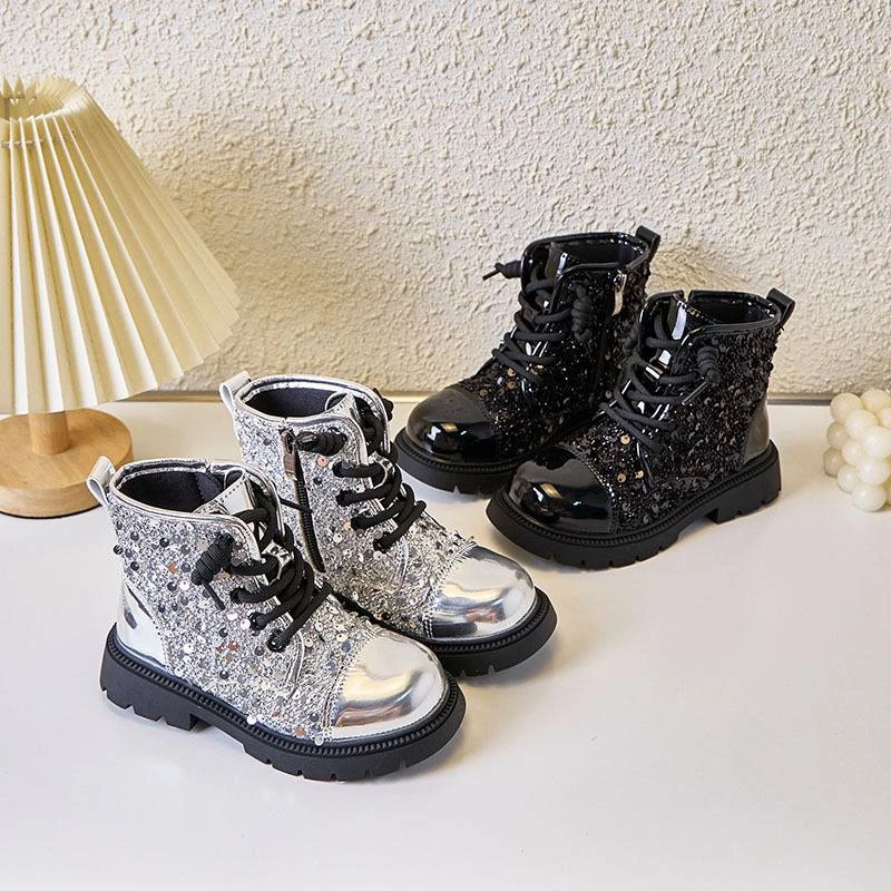 Sequin Boots