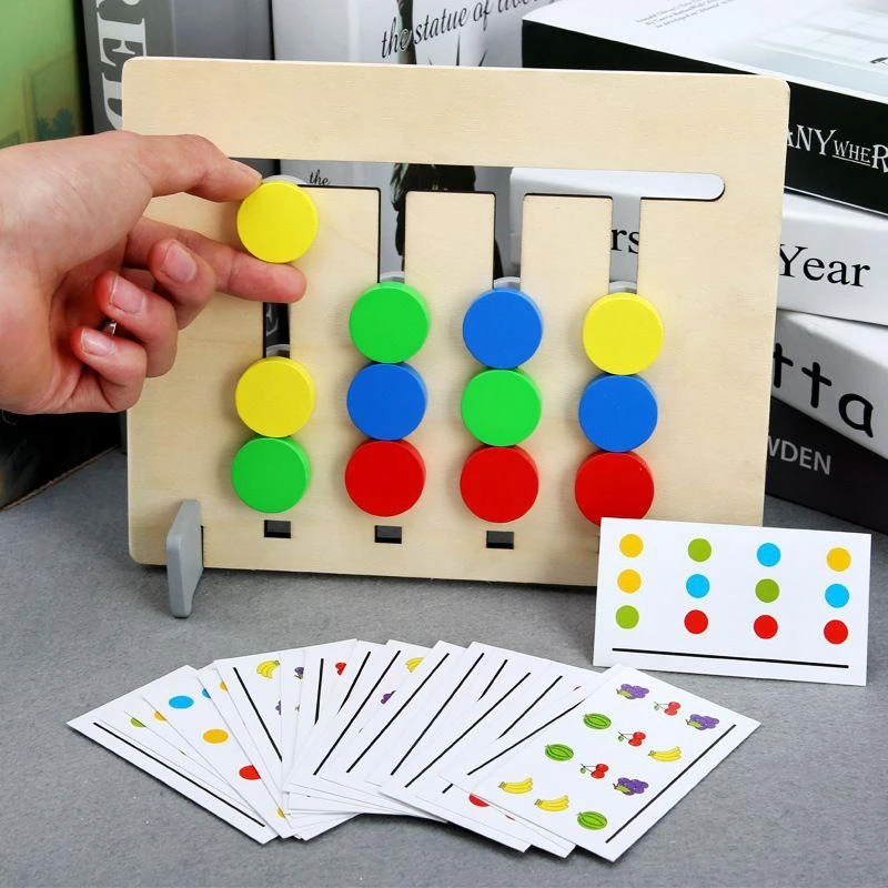Children four color logic game