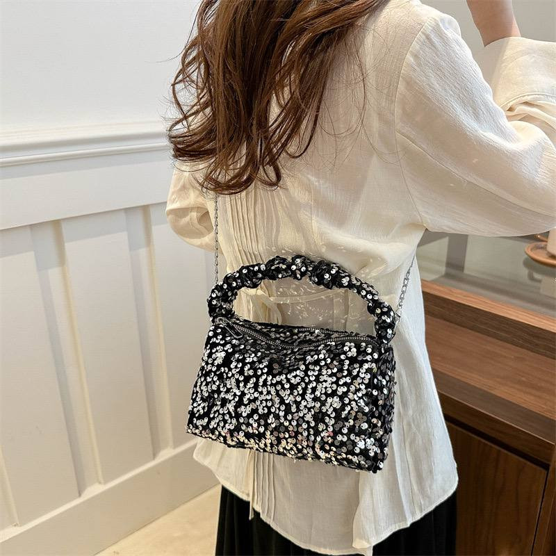 Everlee Double Zip Sequin Bag