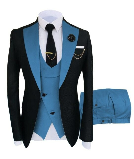 3-Piece Tailored Jacquard Suit
