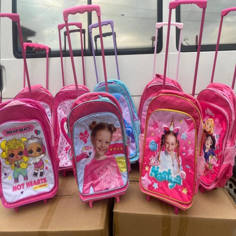 18 inches trolley school bag