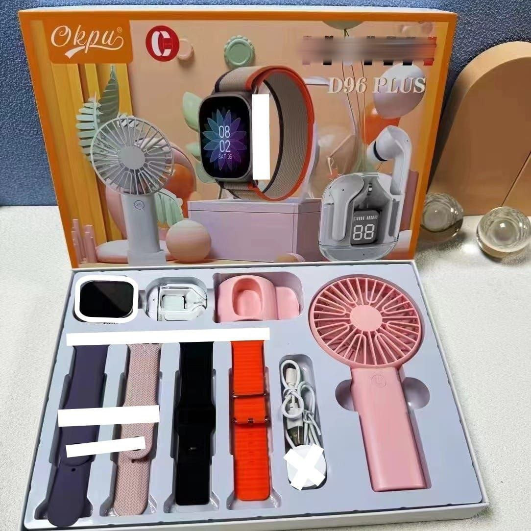 D96 Plus Smart watch Set with Fan